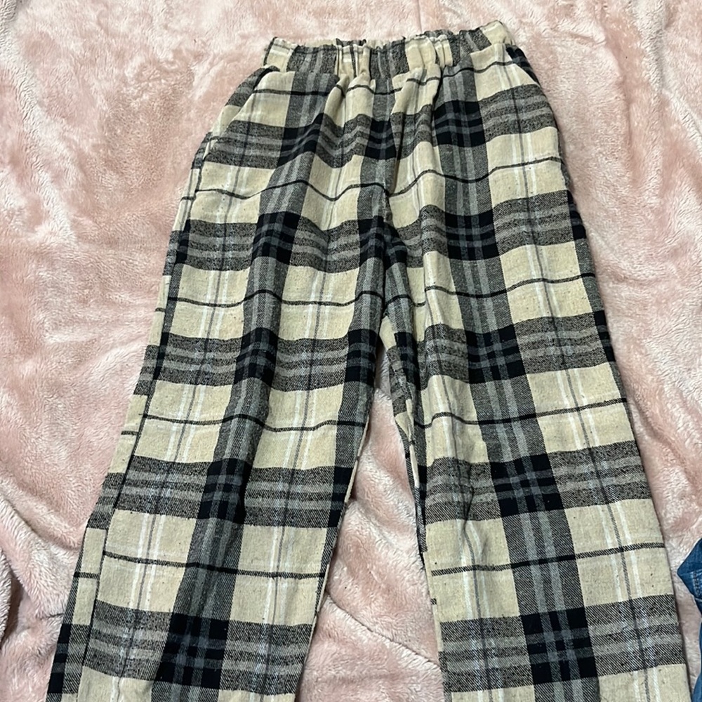 plaid sweatpants